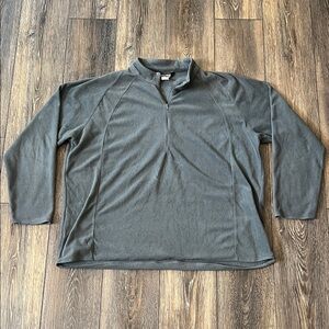 Campmor Gray 1/3-Zip Fleece Pullover Mens Size XL